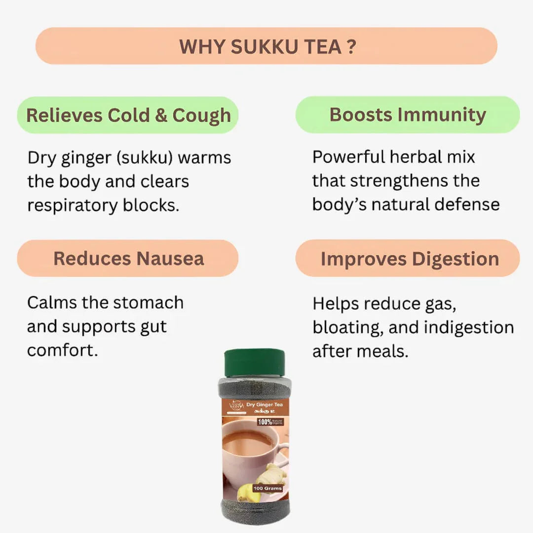 Veena Sukku Tea - 100g ( Pack of 2 ) - Orgoshops