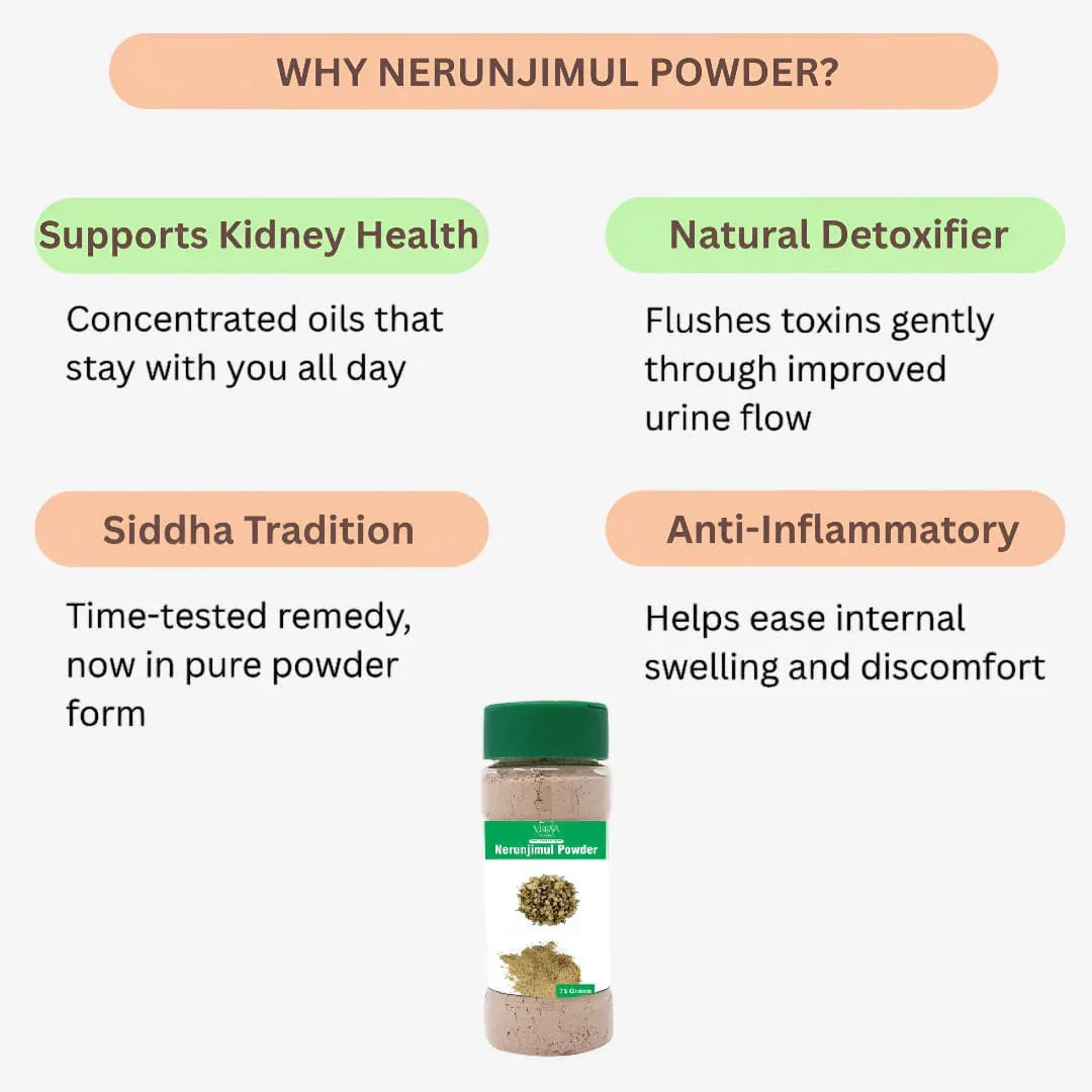 Veena Nerunjimul Powder - 75g ( Pack of 2 ) - Orgoshops