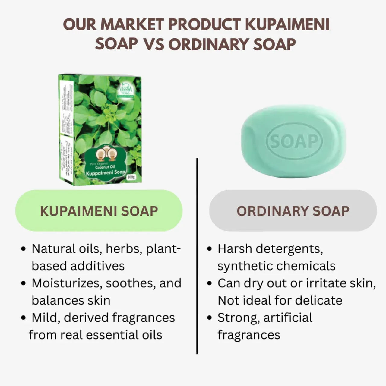 Veena Kupaimeni Soap - 100g ( Pack of 2 ) - Orgoshops