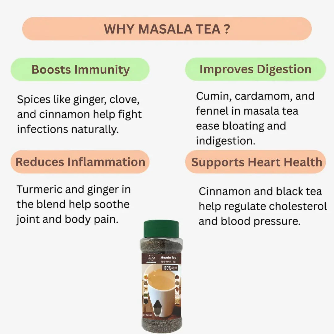 Veena Masala Tea - 100g ( Pack of 2 ) - Orgoshops