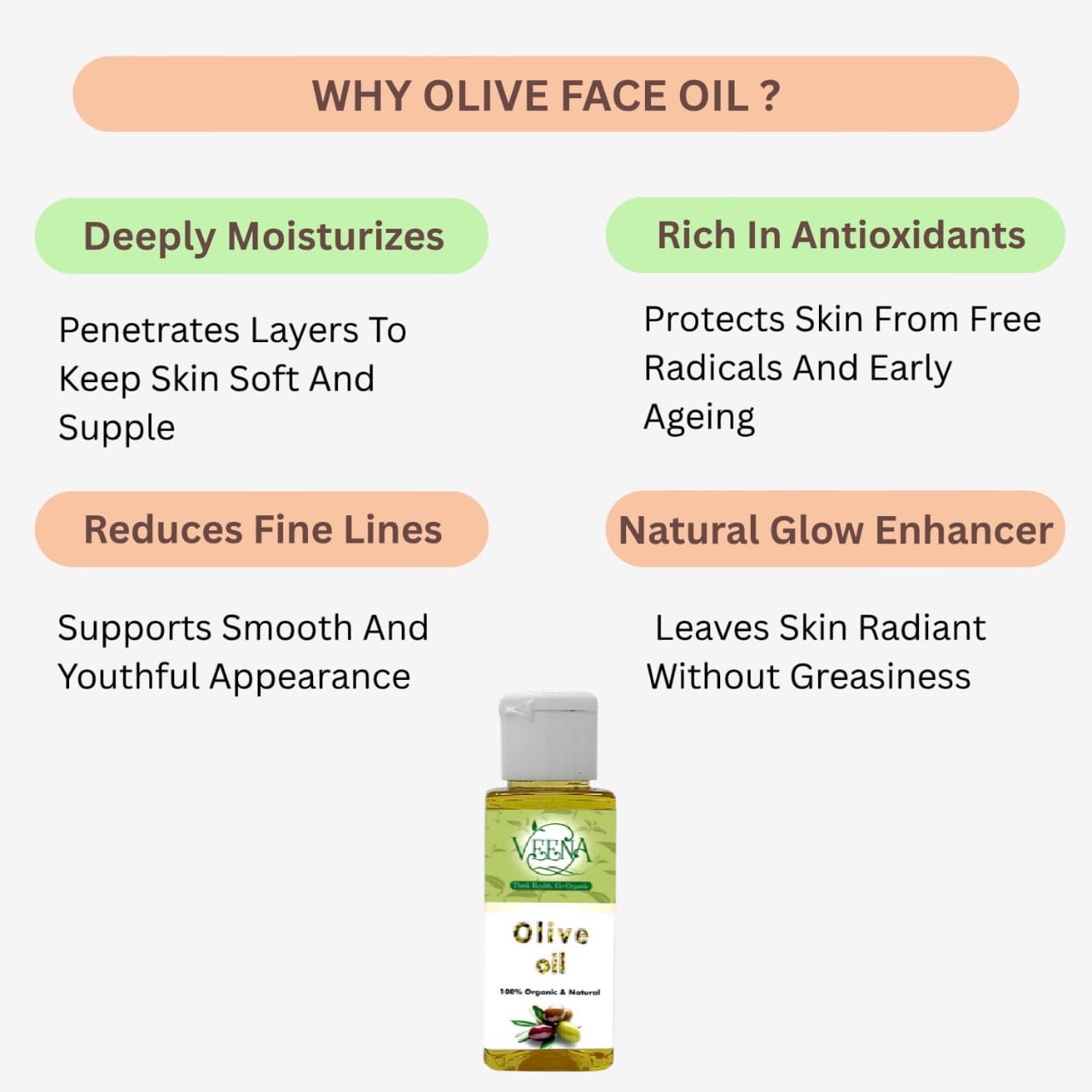 Veena Olive Face Oil - 60ml