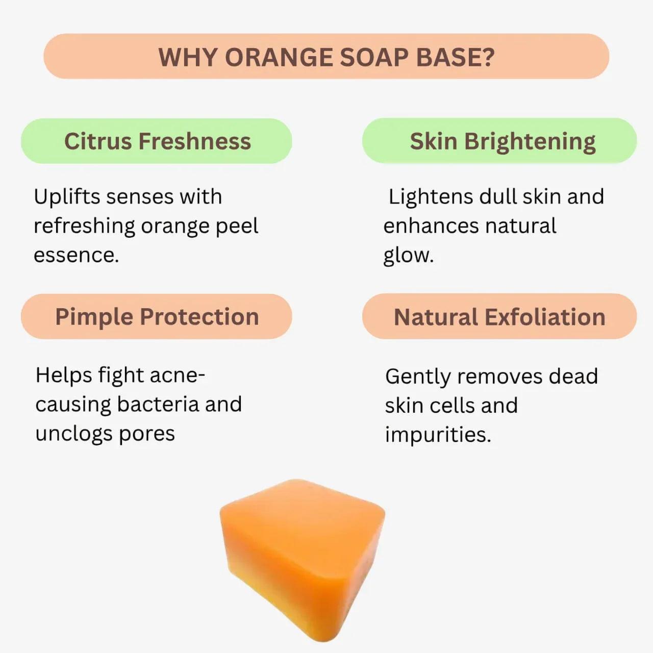 Veena Orange Soap Base -1 kg - Orgoshops