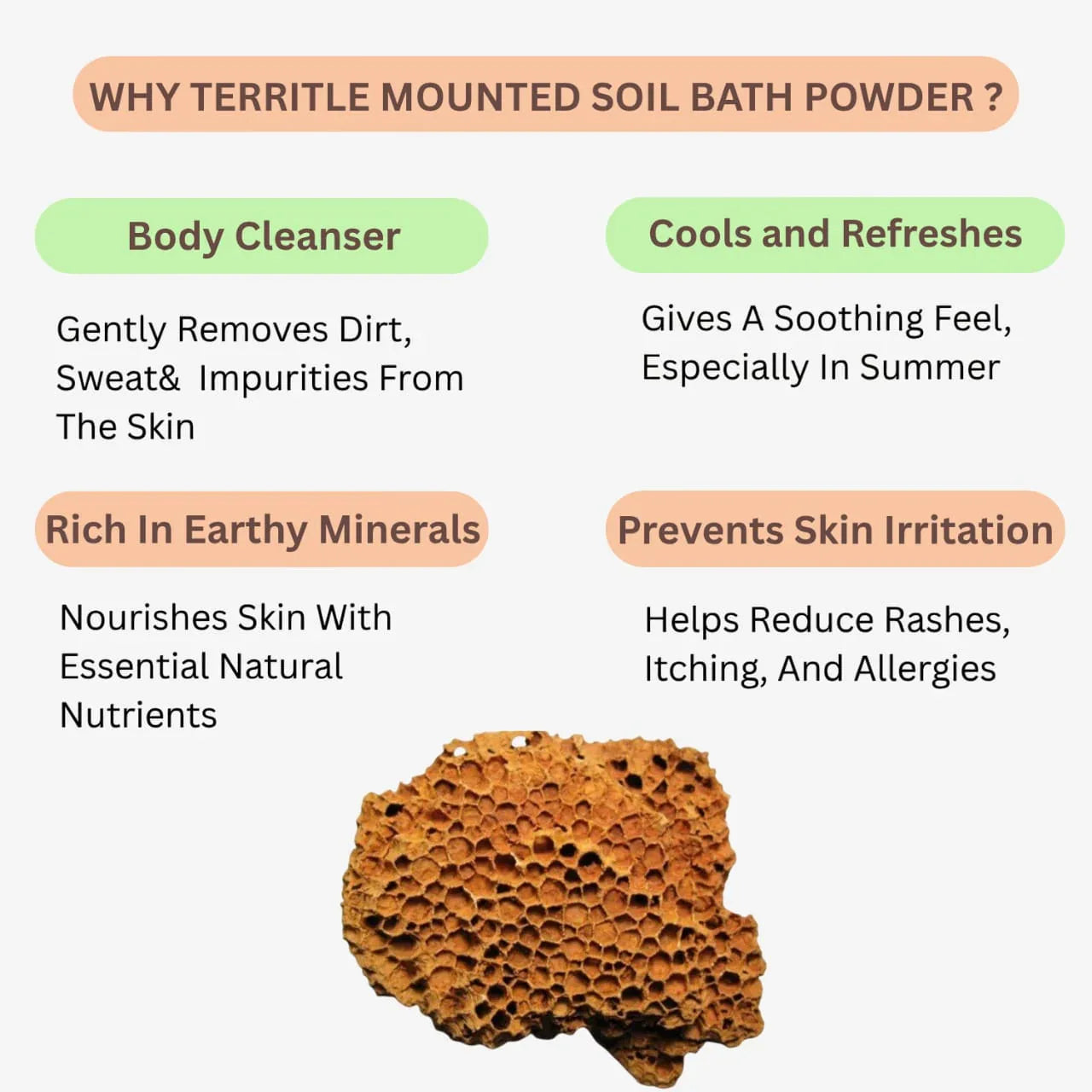 Veena Putruman Territle Mounted Soil Bath Powder - 600g - Orgoshops