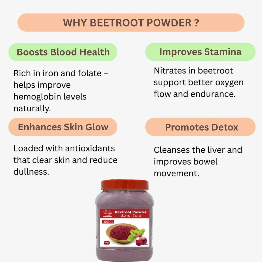 Veena Beetroot Powder - 250 g - Orgoshops