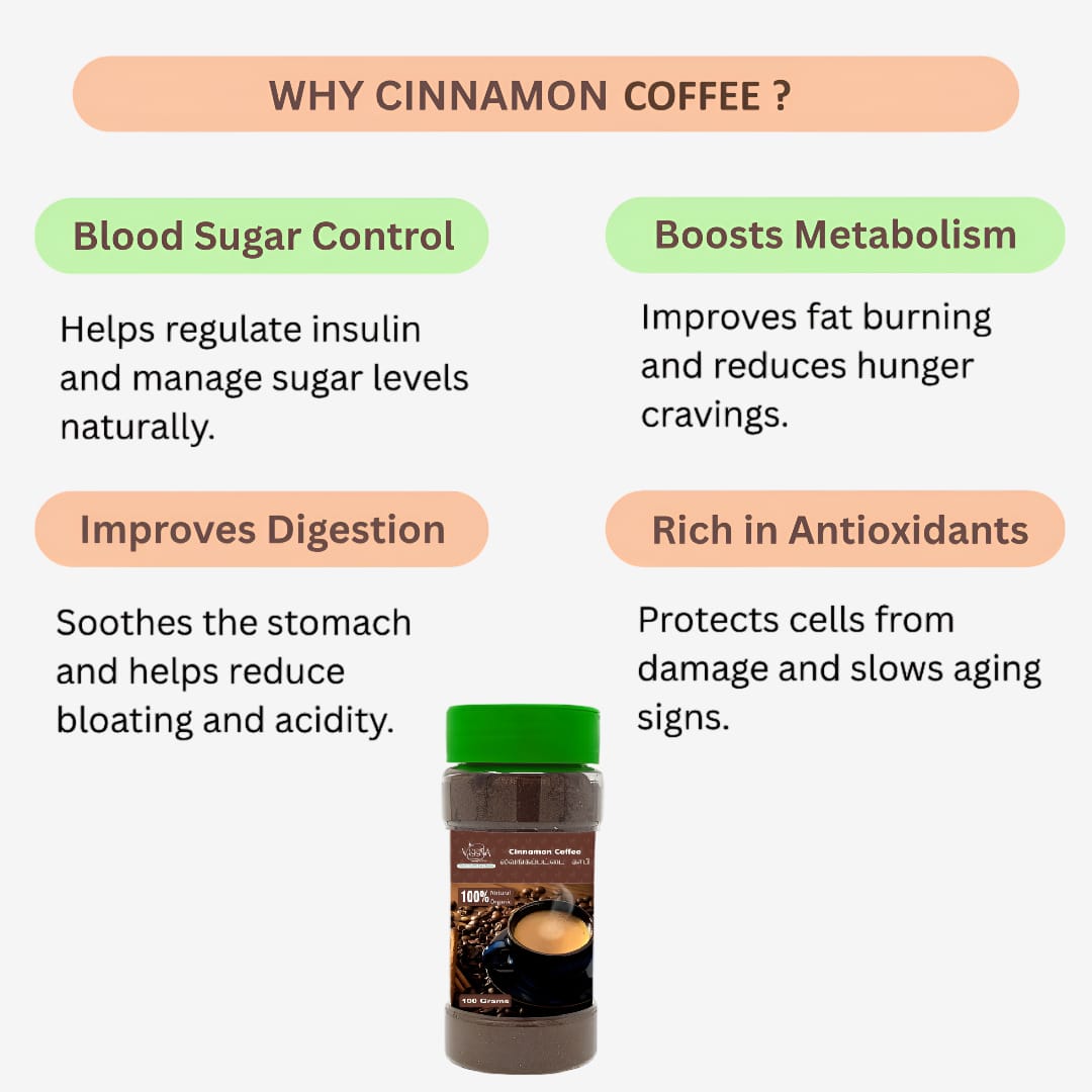 Veena Cinnamon Coffee - 100g ( Pack of 2 )