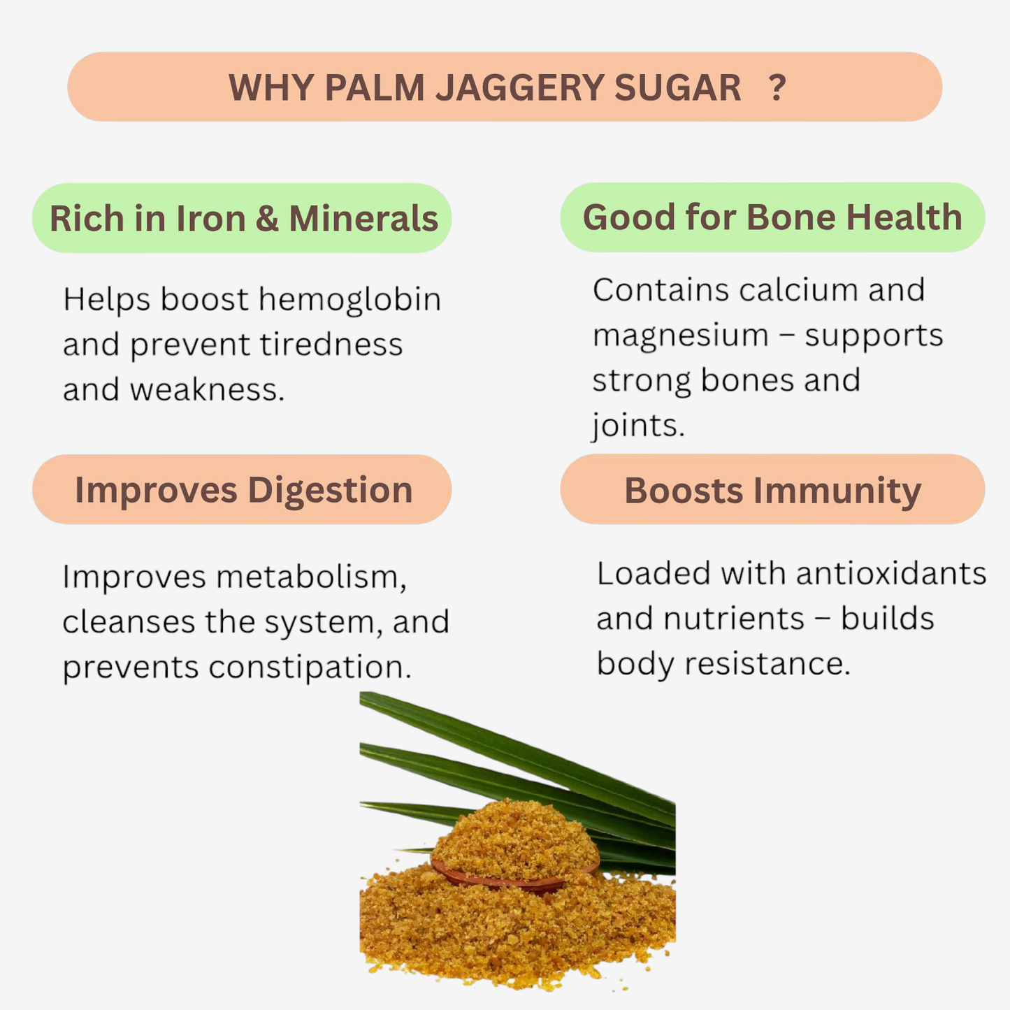 Why Palm jaggery Sugar