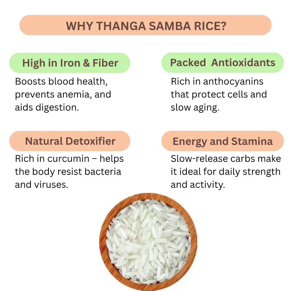 Thaiman Organic Thanga Samba Rice - 2 kg - Orgoshops