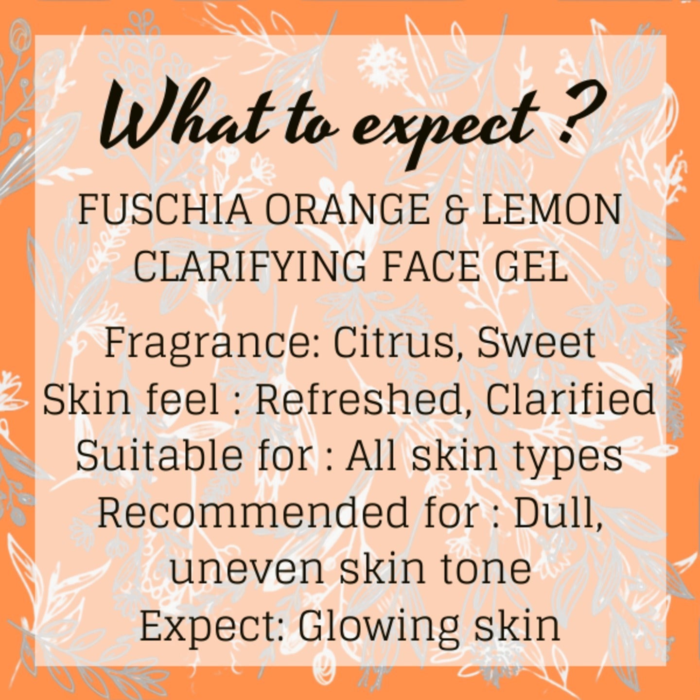 Fuschia Clarifying Face Gel - ஆரஞ்சு & எலுமிச்சை - 100 கிராம்