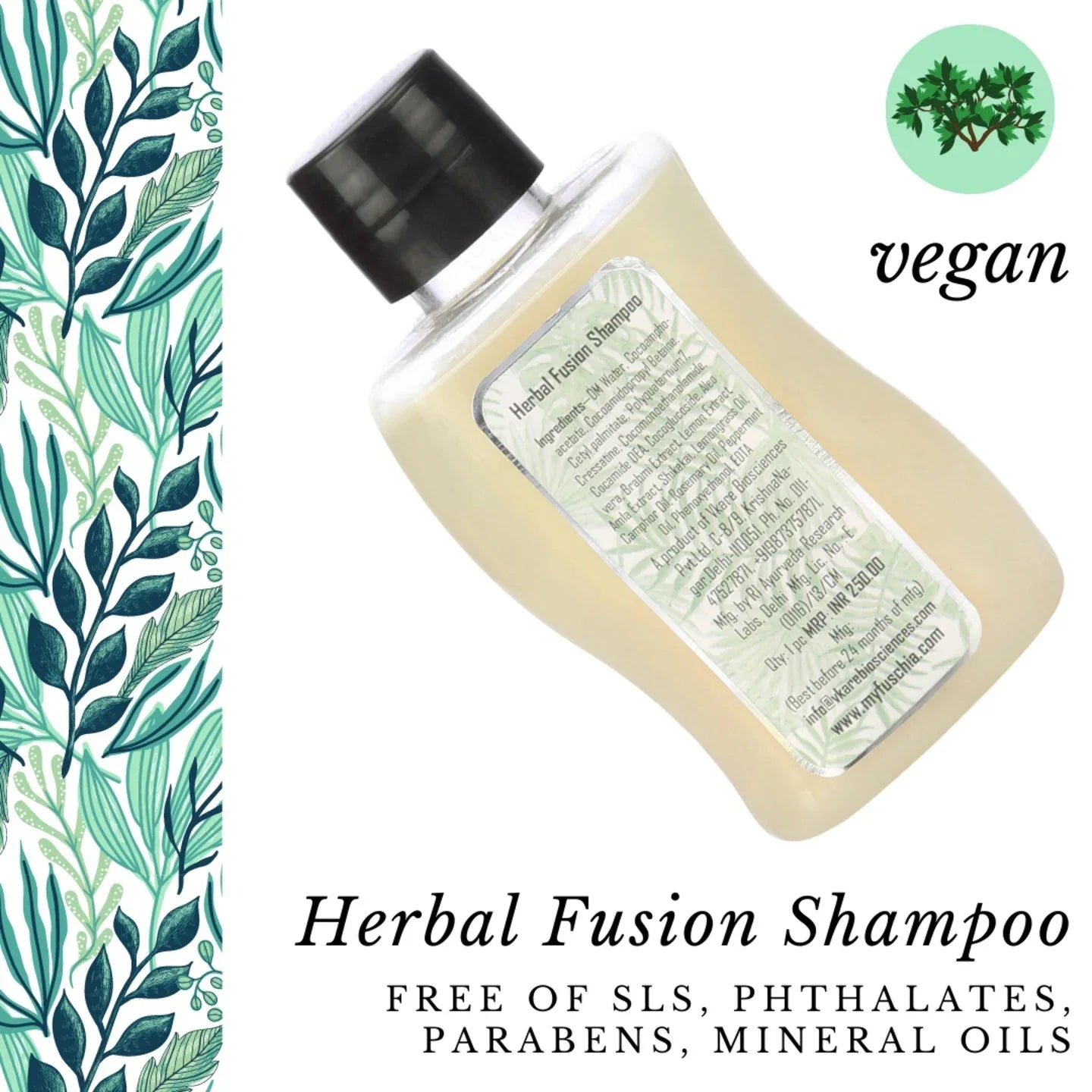 Fuschia Herbal Fusion Shampoo - 50ml - Orgoshops