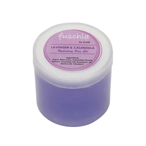 Fuschia Hydrating Face Gel - Lavender & Calendula - 100g - Orgoshops