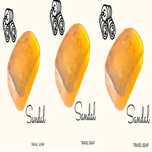 Fuschia - Sandal Natural Handmade Glycerine Soap ( 20 g, Pack of 3 ) - Orgoshops