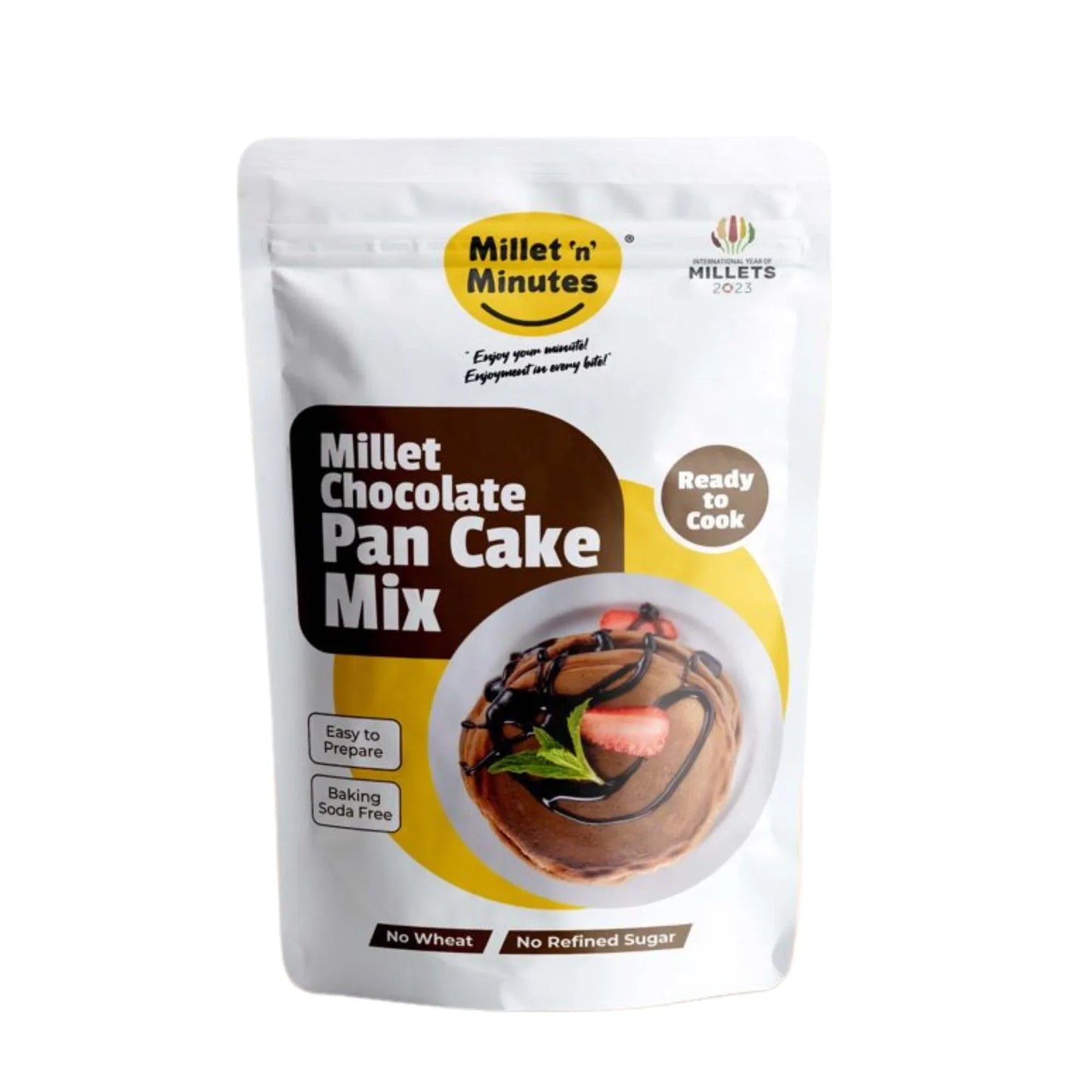 Millet 'n' Minutes Millet Chocolate Pancake Mix - 350 g - Orgoshops
