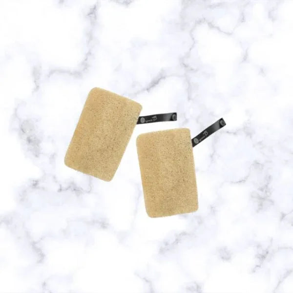 Rectangular Shaped Natural Loofah( Pack of 2)-300gm - Orgoshops