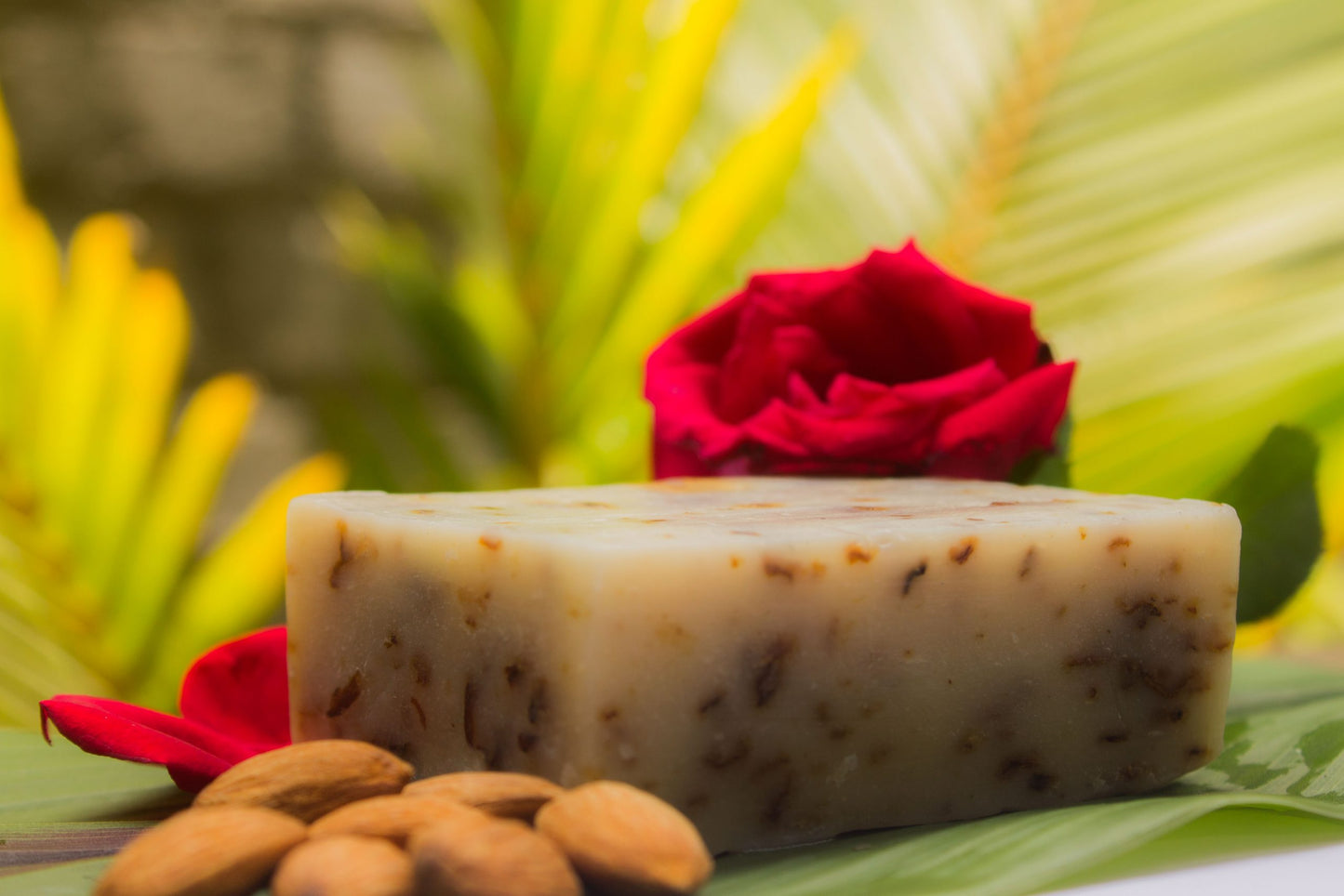 Neev Herbal Handmade Soaps Almond Rose Soap - 75g ( Set of 3 )