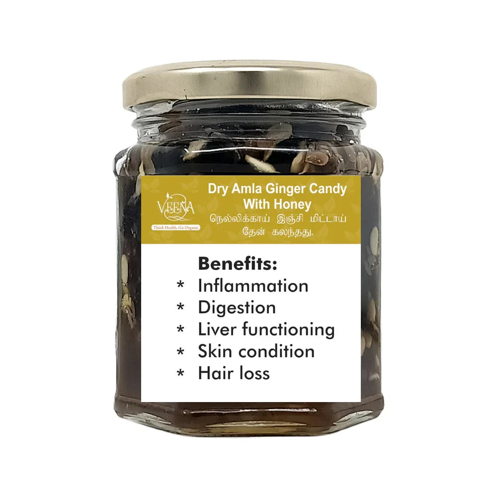 Veena : Products Dry Amla Ginger Candy - 250 g - Orgoshops