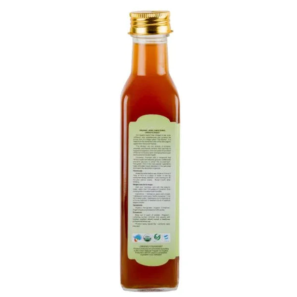 Praakritik Organic Apple Cider Vinegar with Fenugreek & Cinnamon-250 ml - Orgoshops