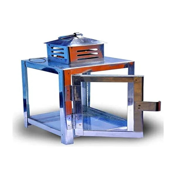 Nakshathra Wall Mounted Brass Oil Lamp With Glass Covers (Golden & Silver) - Orgoshops