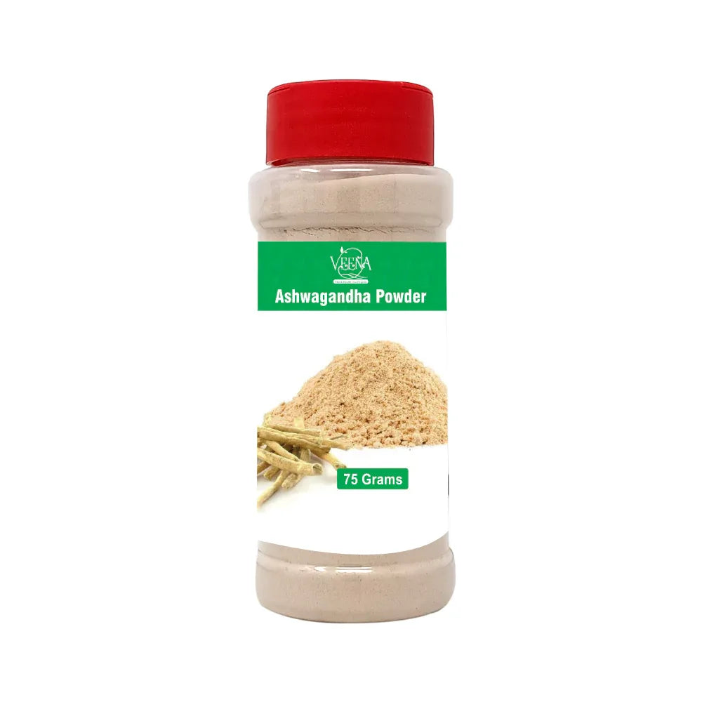 Veena Aswagandha Powder - 75g ( pack of 2) - Orgoshops