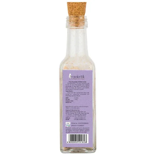 Praakritik Lavender Bath Salt-120g - Orgoshops