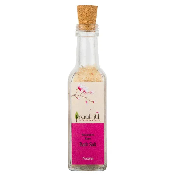 Praakritik Rose Bath Salt-120g - Orgoshops