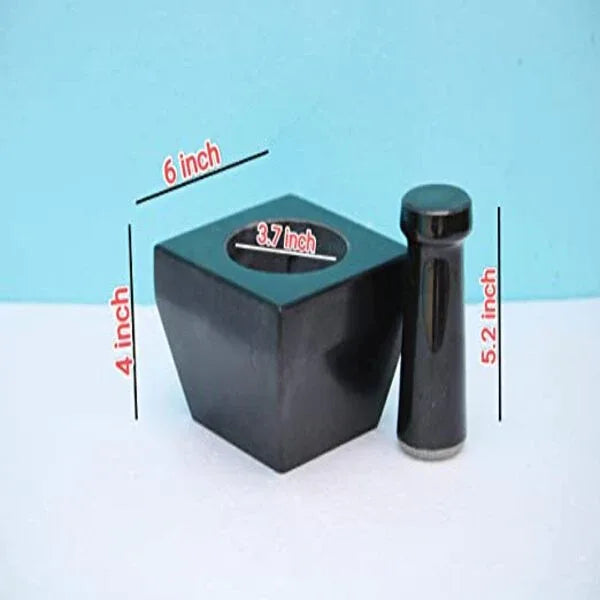 MyNAKSHA Mortar And Pestle Set For Spices,6inch - Orgoshops