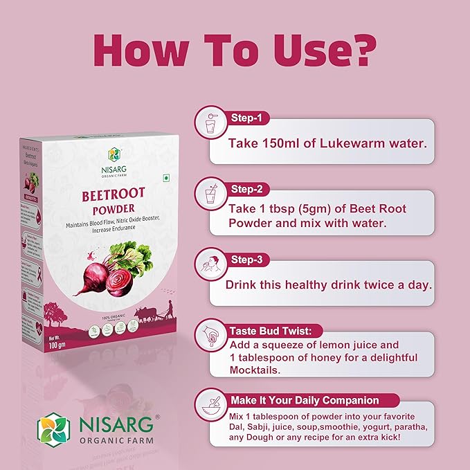 Nisarg Organic Farm Beetroot Powder