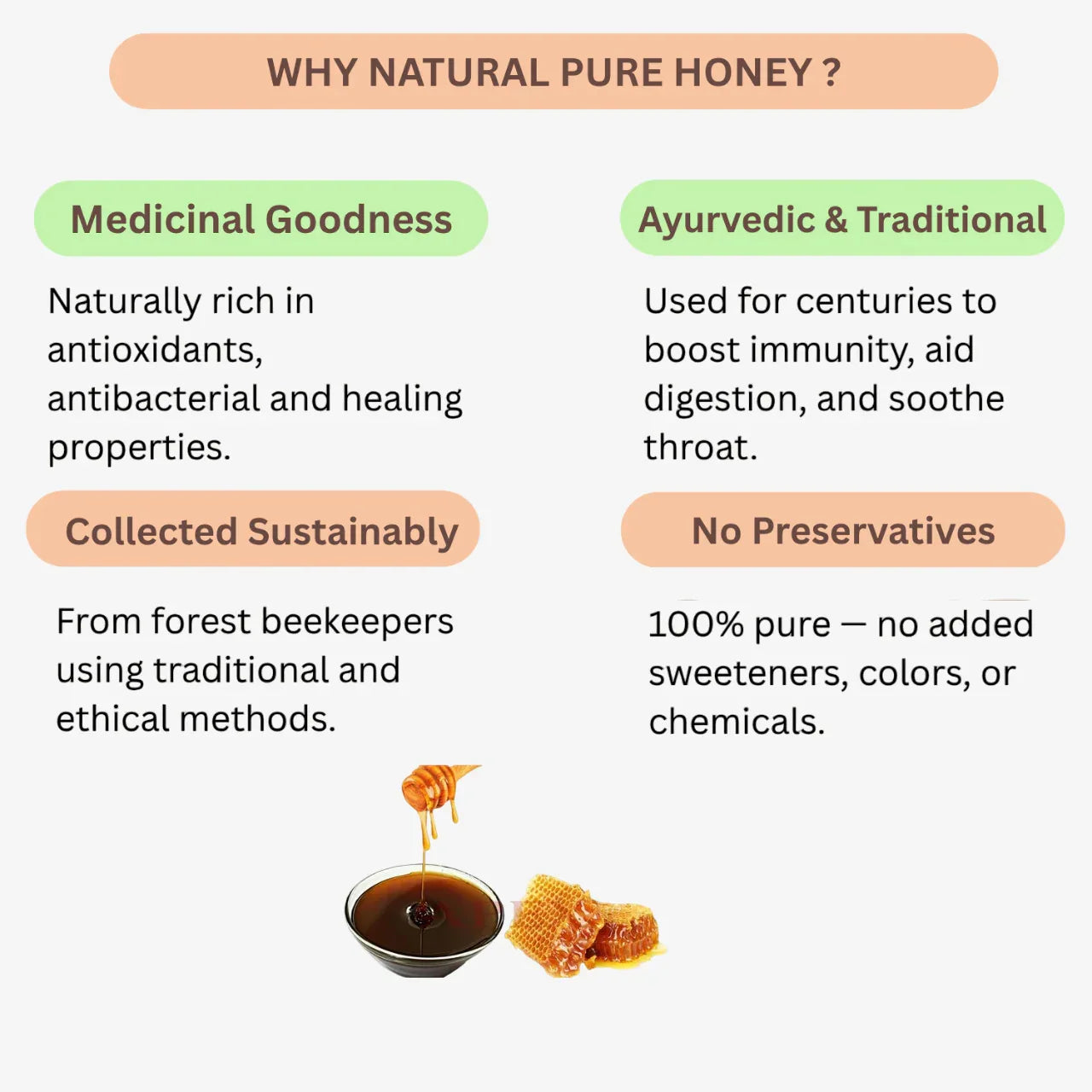 Intake 100% Natural Pure Honey / Honey - 500g - Orgoshops
