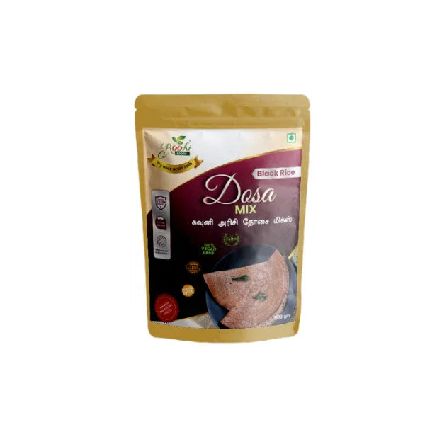 Roohi Black Rice Dosa Mix / Kavuni Rice Dosa Mix - 500 gram - Orgoshops