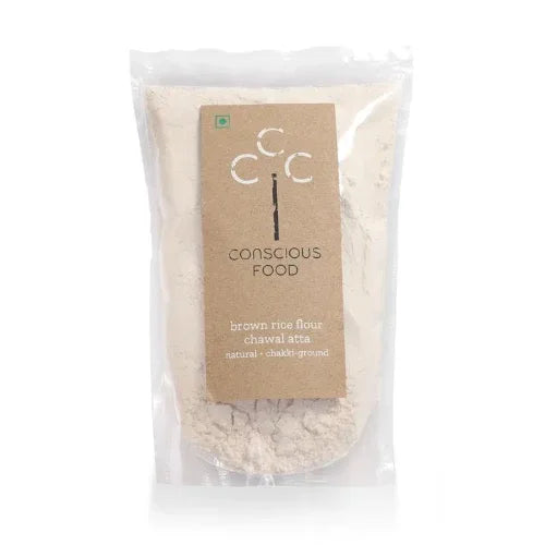Brown Rice Flour or Bhura Chawal Atta ( Gluten Free Flour ) - 500g - Orgoshops