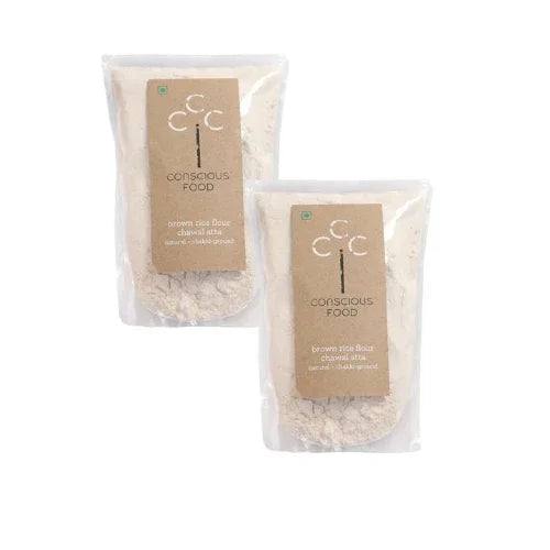 Brown Rice Flour or Bhura Chawal Atta ( Gluten Free Flour ) - 500g - Orgoshops
