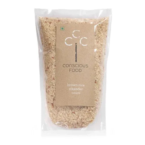 Brown Rice (Sikander) - 1kg ( Pack of 2 ) - Orgoshops