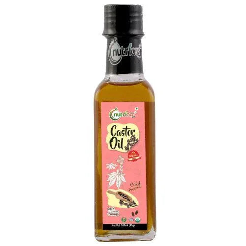 Nutriorgo Certified Organic - Castor Oil 100ml (Pack of 2) - Orgoshops