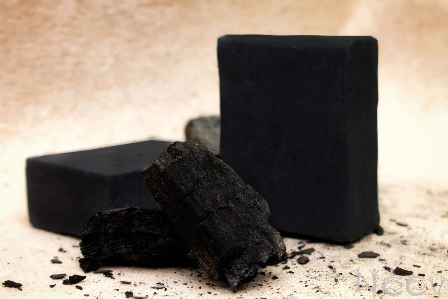 Neev Herbal Handmade Soaps Charcoal Soap - 75g ( Set of 3 ) - Orgoshops