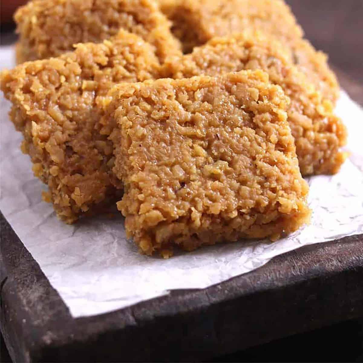 Kvb Foods Coconut Burfi | Thengai Burfi - 9 Pcs (225 g - Pack of 2) - Orgoshops