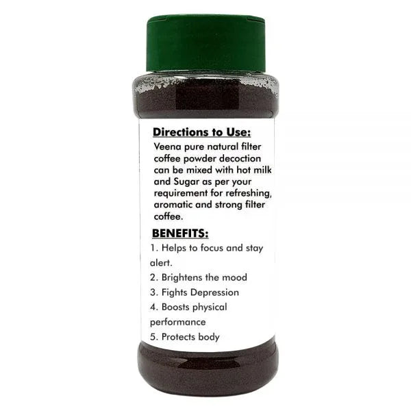 Veena Pure Natural Filter Coffee Powder - 150g ( Pack of 2 ) - Orgoshops