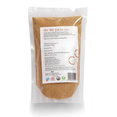Cumin Powder / Jeera Powder ( Organic, Iron Pounded )- 100g - Orgoshops