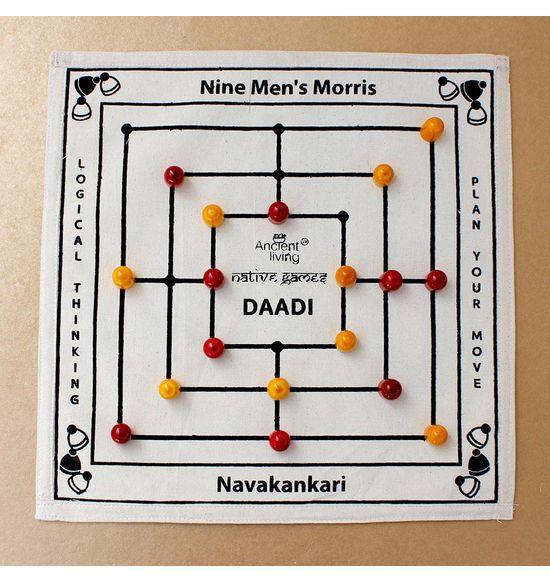 Daadi game / Navakankari / Nine men's morris board game - Orgoshops