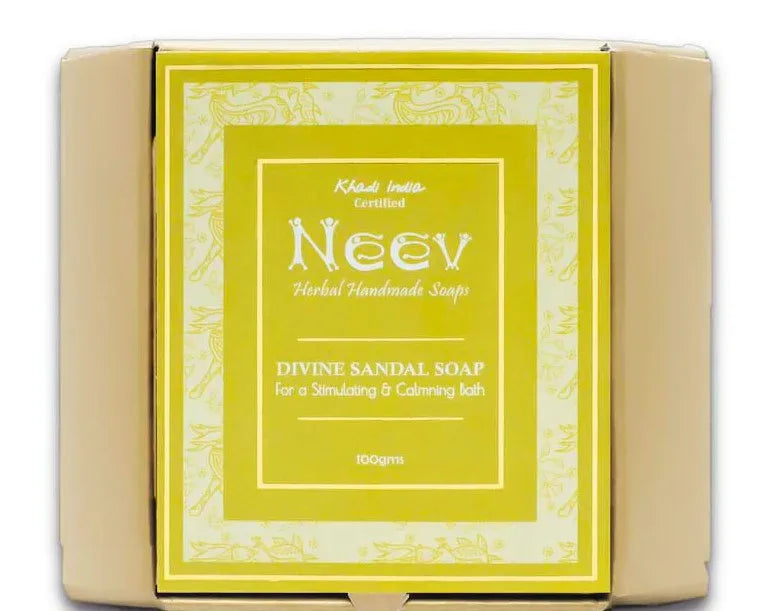 Neev Herbal Handmade Soaps Divine Sandalwood Soap - 100g ( Pack of 3 ) - Orgoshops