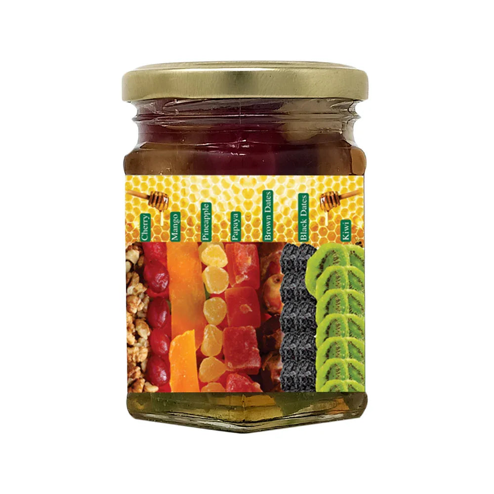 Veena : Products 100 % Natural Organic Honey Based Mixed Dry Fruits - 250 g - Orgoshops