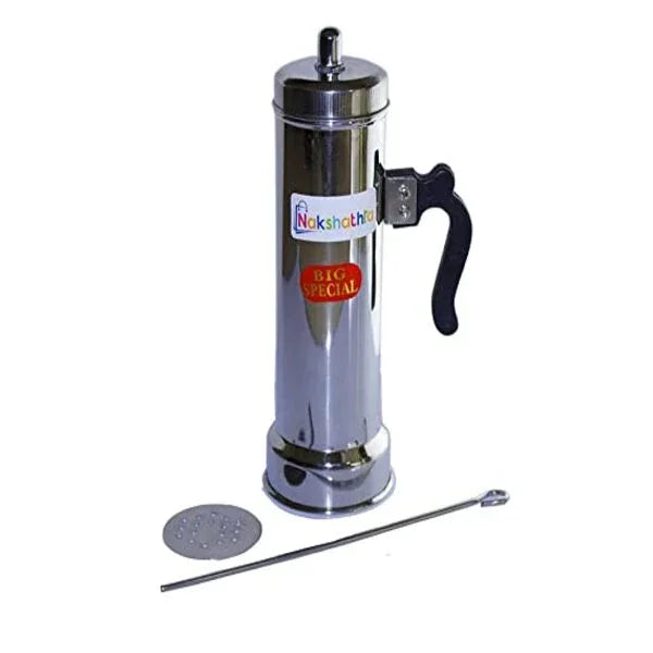 Nakshathra Stainless Steel Puttu Maker / Puttu Kodam With Lid - Orgoshops