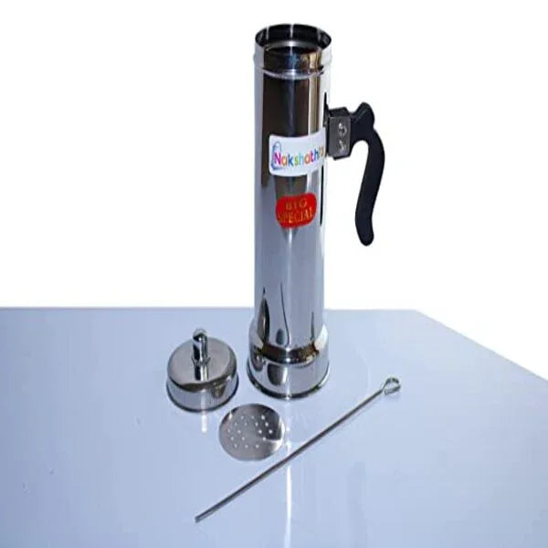 Nakshathra Stainless Steel Puttu Maker / Puttu Kodam With Lid - Orgoshops