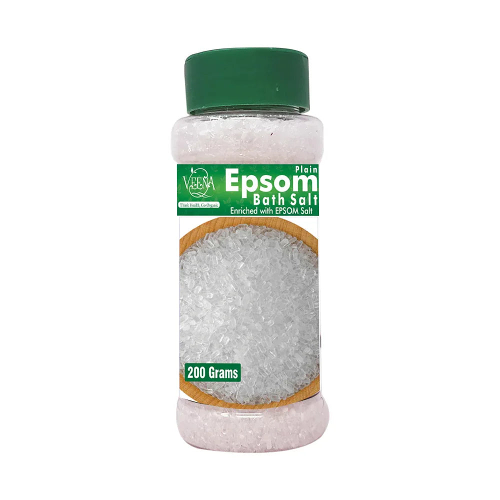 Veena Epsom Bath Salt Plain - 200g ( Pack of 2 ) - Orgoshops