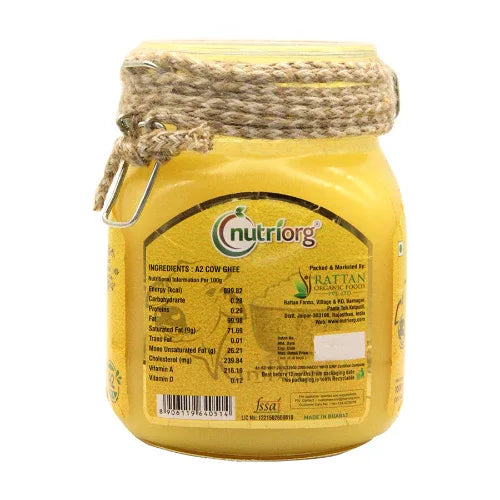 Nutriorg A2 Rich Cow Ghee - 1000 ml - Orgoshops