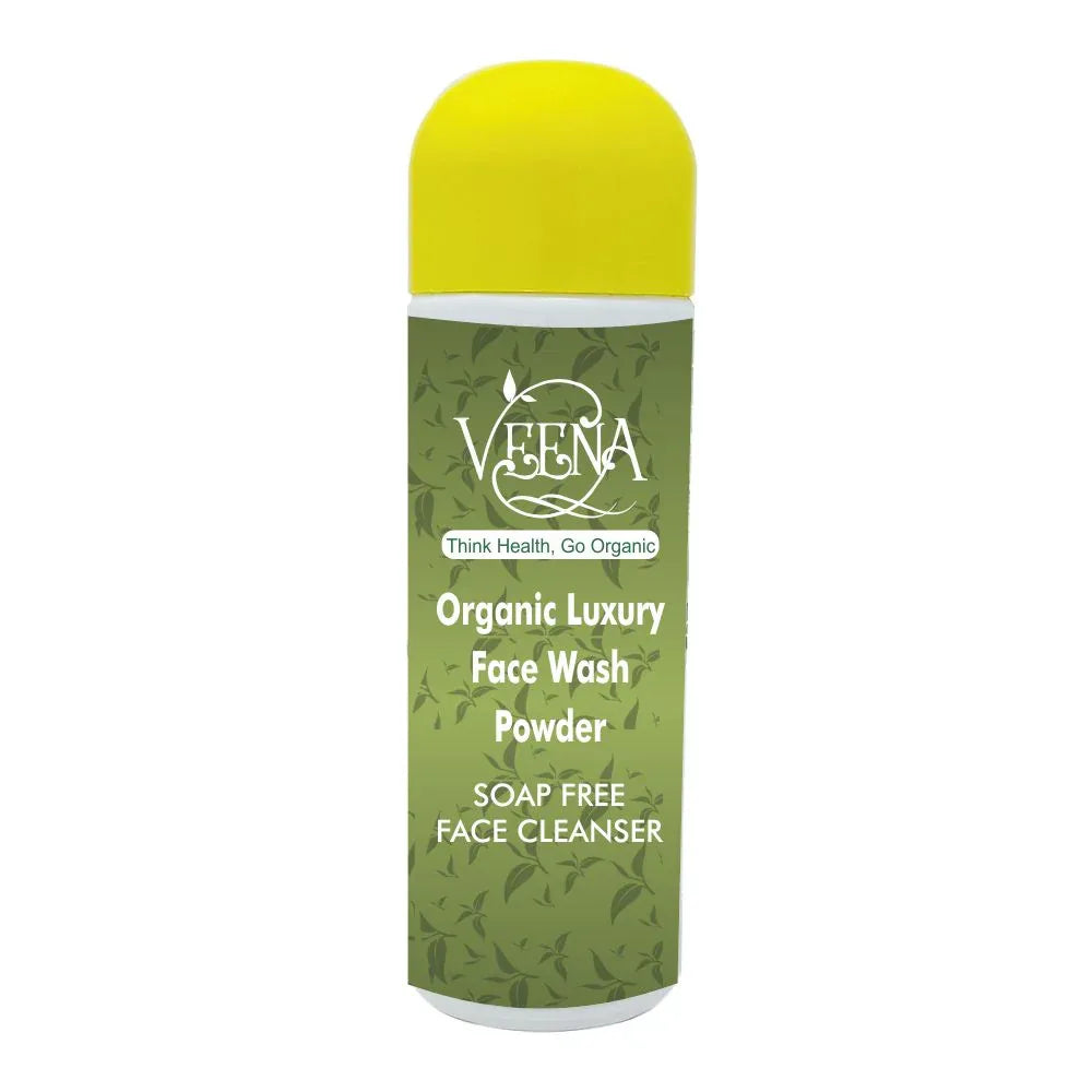 Veena Organic Luxury Face Wash Powder - 100g ( Pack of 3 ) - Orgoshops