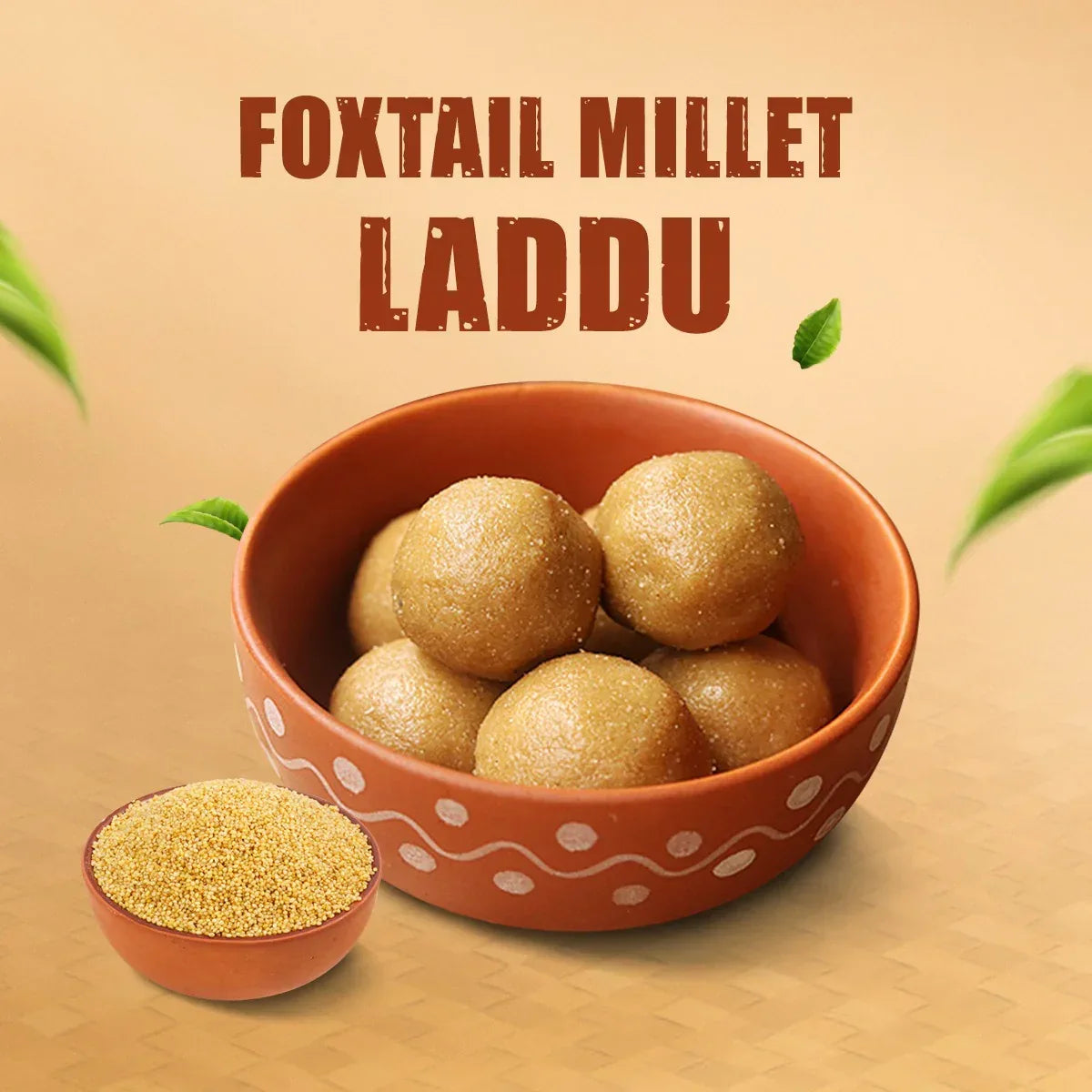 Araikkal Foxtail Millet Laddu - 12 Pcs ( Pack of 2 ) - Orgoshops