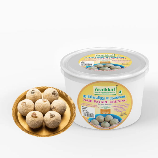 Araikkal Mothbean Laddu / Nari Payaru Urundai - 12 Pcs (300 g, Pack of 2)