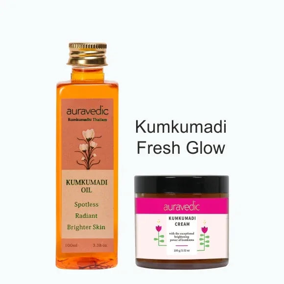 Auravedic Kumkumadi Fresh Glow ( 100ml * 2 ) - Orgoshops
