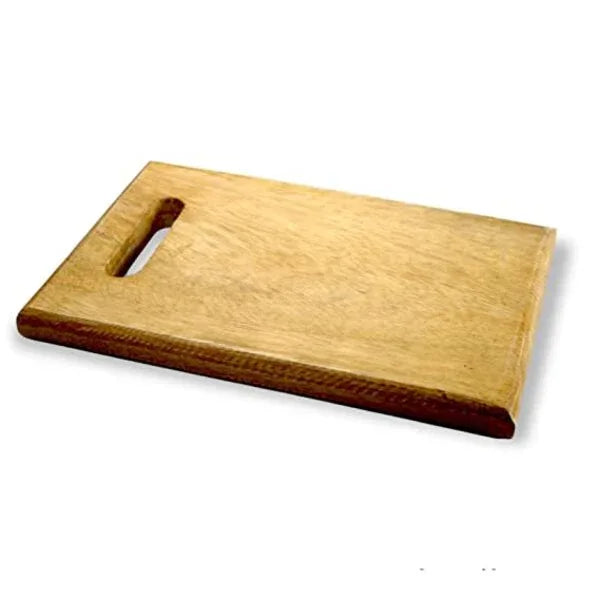 MYNAKSHA Wooden Rectangular Cutting Chopping Board Pad With Handle - Orgoshops