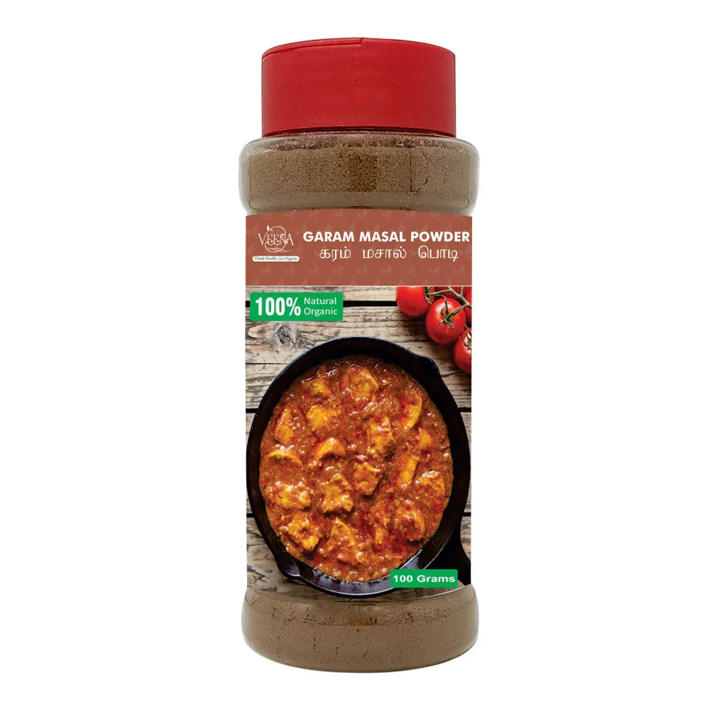 Veena : Products Garam Masala Powder - 100g ( Pack of 3 ) - Orgoshops