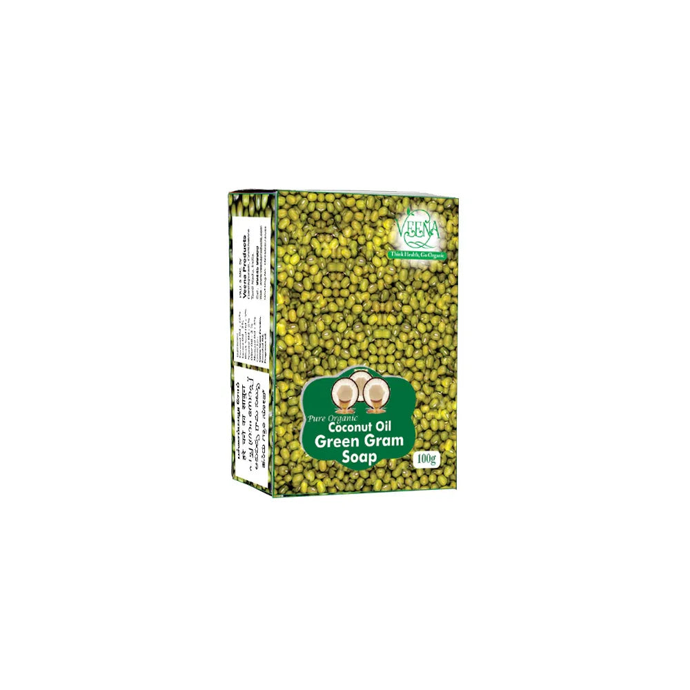 Veena Green Gram Soap - 100 g ( Pack of 3) - Orgoshops